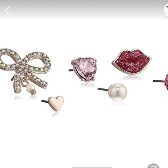 BETSEY JOHNSON STUD EARRINGS SET! - Picture 2 of 6